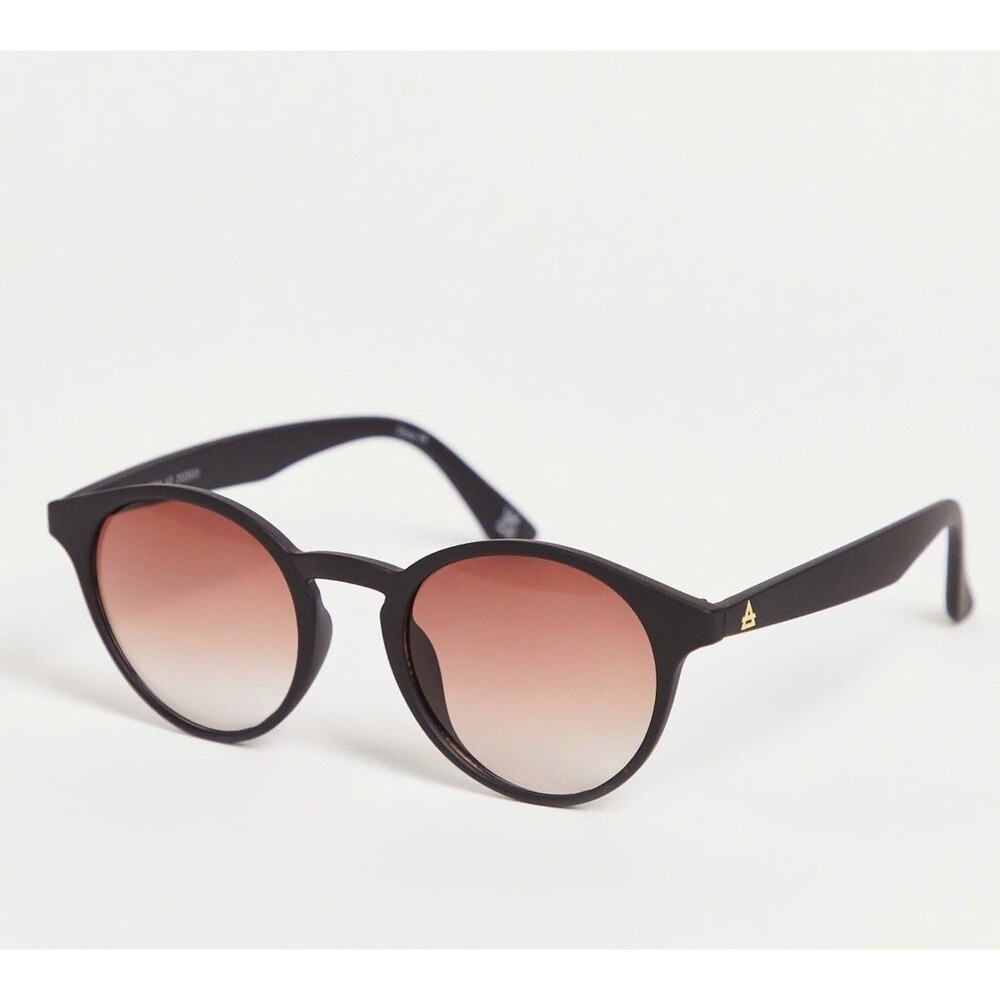 AIRE ATOM Black Rubber Unisex Sunglasses New (Sm Scratch)